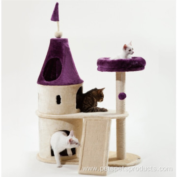 Cute boom Castle-type pet cat dog tree house